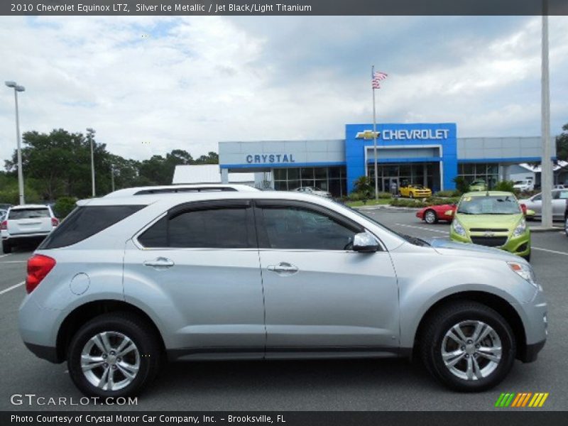 Silver Ice Metallic / Jet Black/Light Titanium 2010 Chevrolet Equinox LTZ