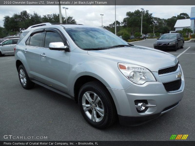 Silver Ice Metallic / Jet Black/Light Titanium 2010 Chevrolet Equinox LTZ