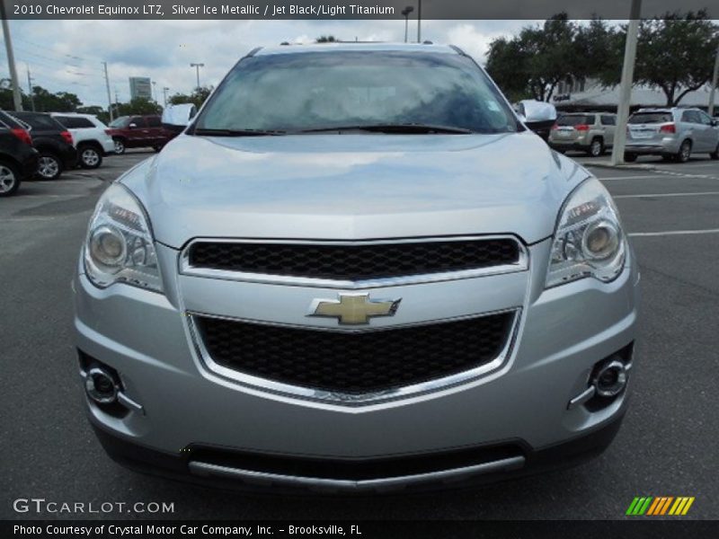 Silver Ice Metallic / Jet Black/Light Titanium 2010 Chevrolet Equinox LTZ