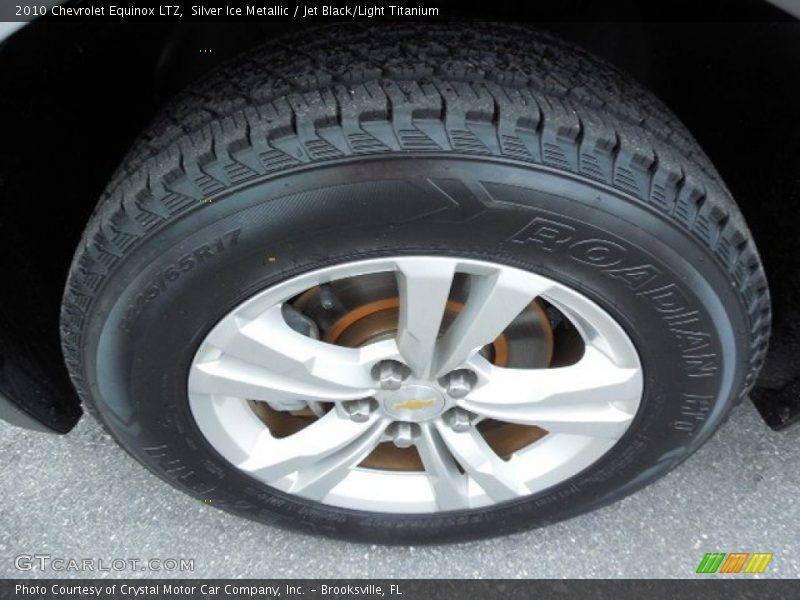 Silver Ice Metallic / Jet Black/Light Titanium 2010 Chevrolet Equinox LTZ