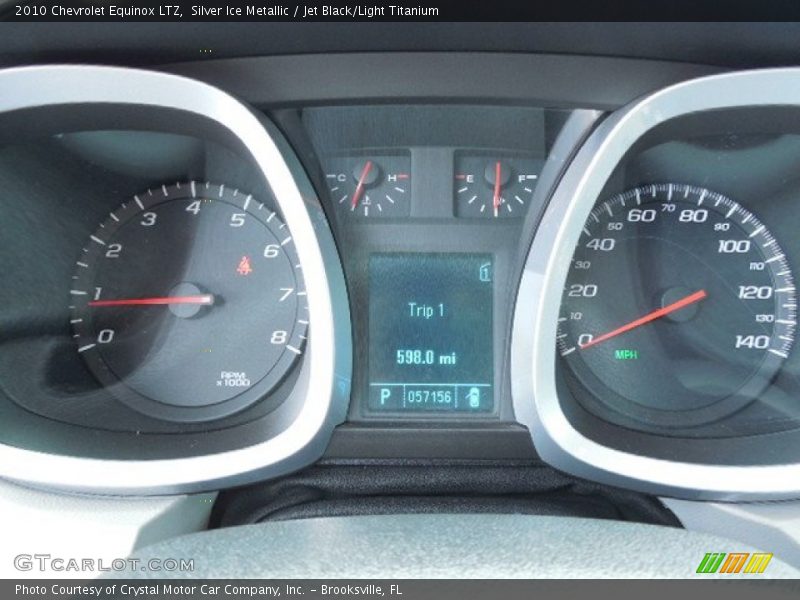 Silver Ice Metallic / Jet Black/Light Titanium 2010 Chevrolet Equinox LTZ