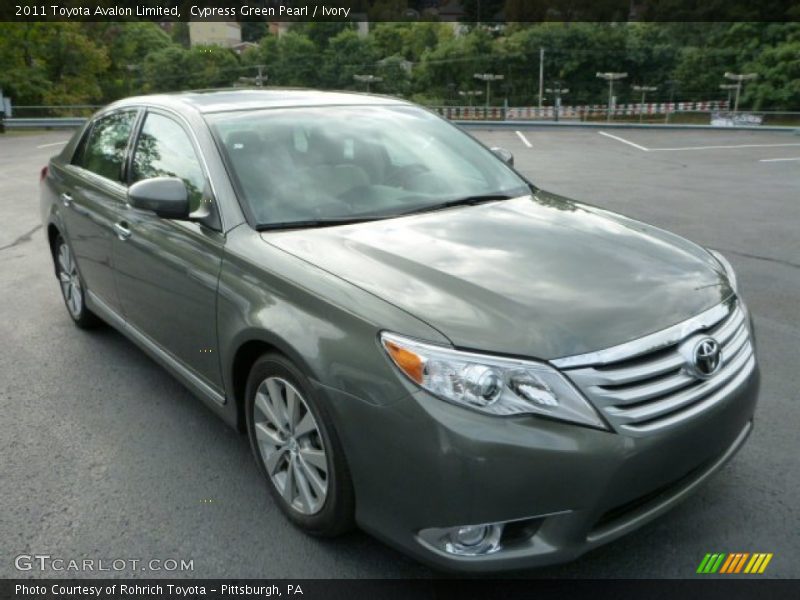 Cypress Green Pearl / Ivory 2011 Toyota Avalon Limited