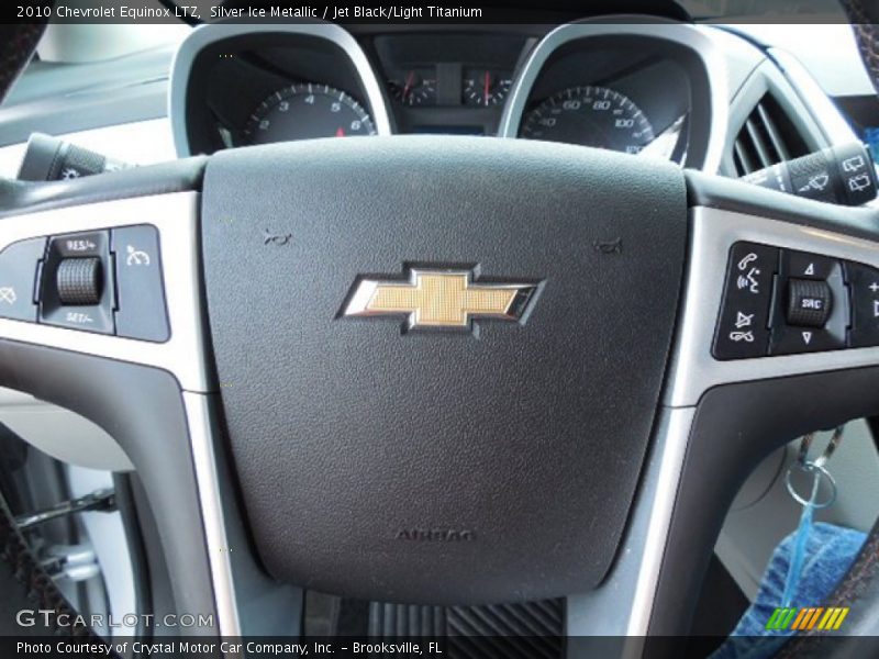 Silver Ice Metallic / Jet Black/Light Titanium 2010 Chevrolet Equinox LTZ