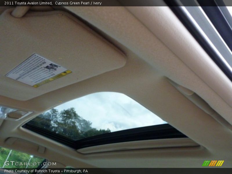 Cypress Green Pearl / Ivory 2011 Toyota Avalon Limited