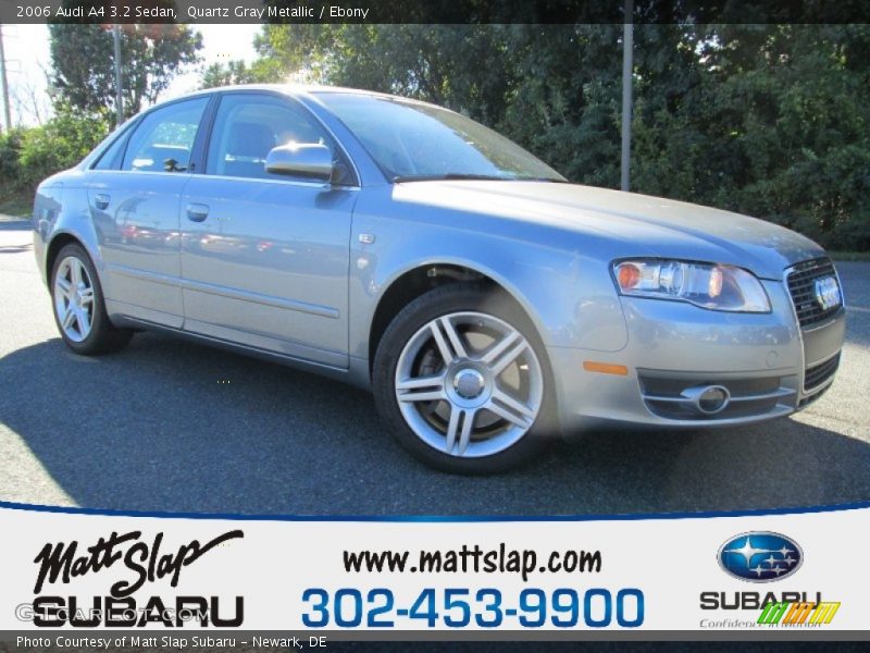Quartz Gray Metallic / Ebony 2006 Audi A4 3.2 Sedan