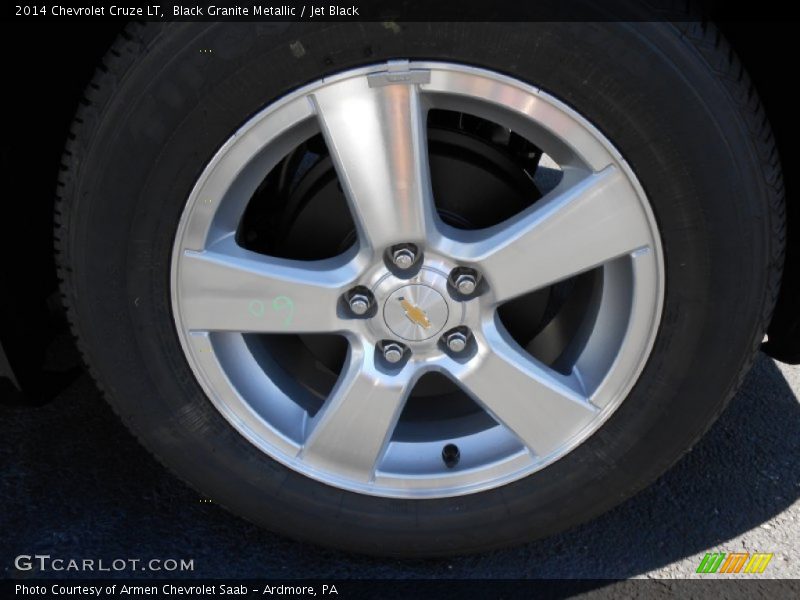 Black Granite Metallic / Jet Black 2014 Chevrolet Cruze LT