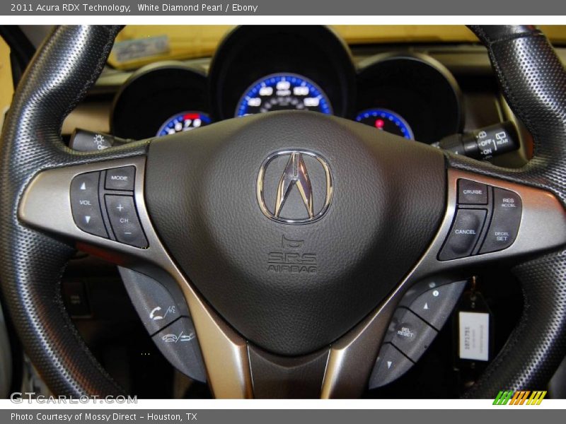 White Diamond Pearl / Ebony 2011 Acura RDX Technology