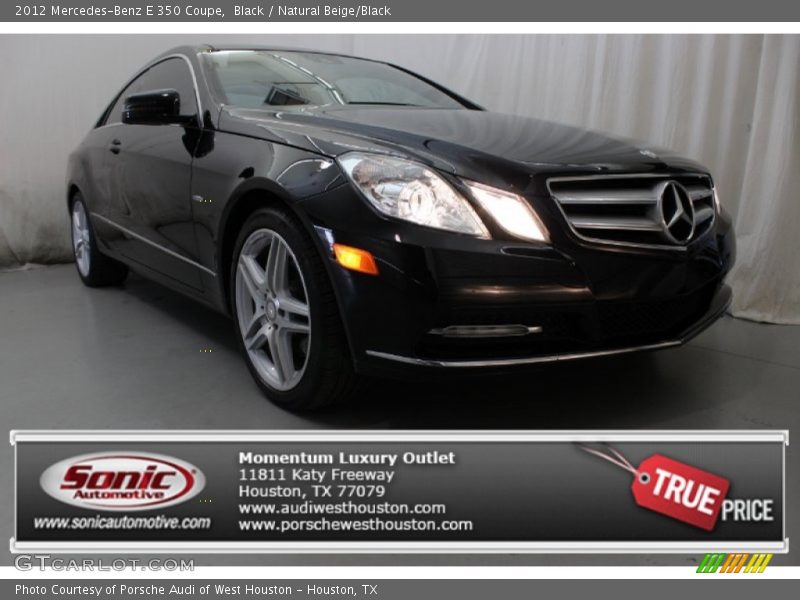 Black / Natural Beige/Black 2012 Mercedes-Benz E 350 Coupe