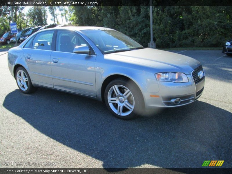 Quartz Gray Metallic / Ebony 2006 Audi A4 3.2 Sedan