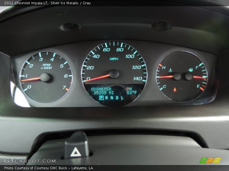 Silver Ice Metallic / Gray 2012 Chevrolet Impala LT