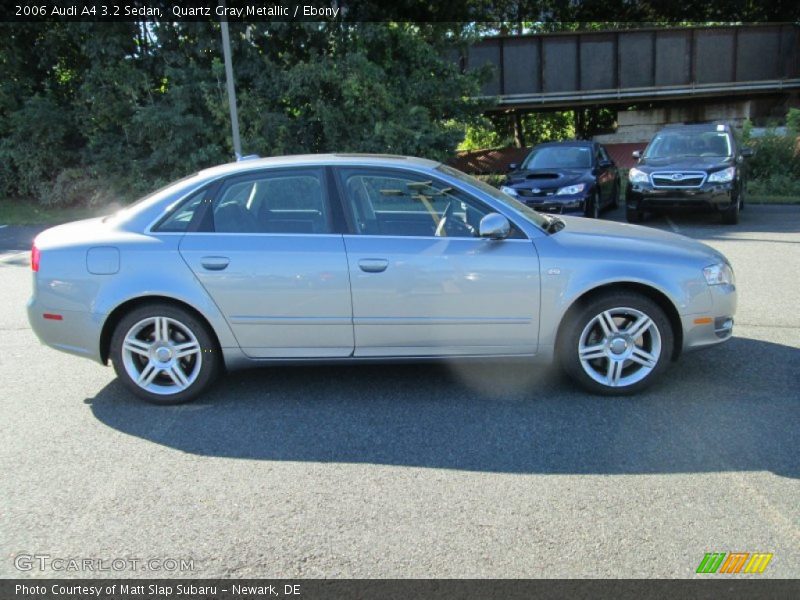 Quartz Gray Metallic / Ebony 2006 Audi A4 3.2 Sedan