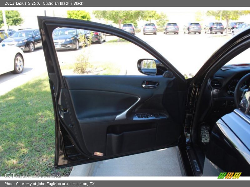 Obsidian Black / Black 2012 Lexus IS 250
