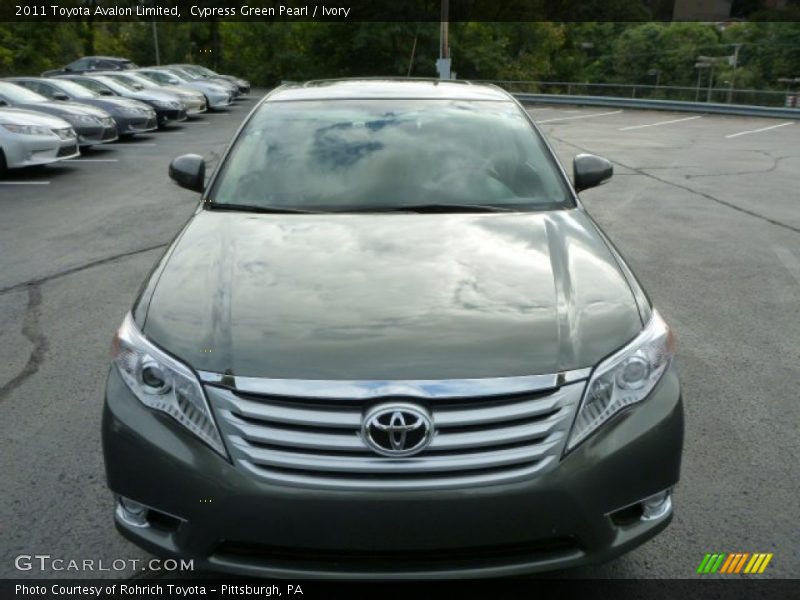 Cypress Green Pearl / Ivory 2011 Toyota Avalon Limited