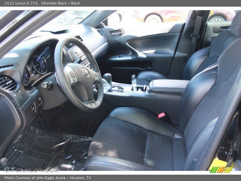 Obsidian Black / Black 2012 Lexus IS 250