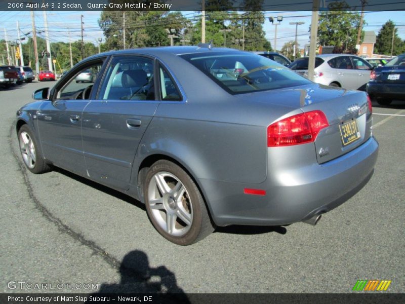 Quartz Gray Metallic / Ebony 2006 Audi A4 3.2 Sedan