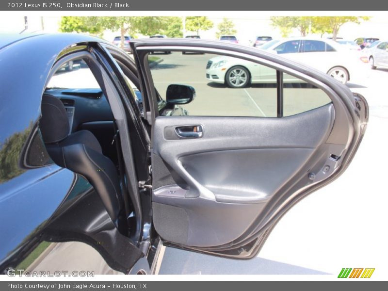 Obsidian Black / Black 2012 Lexus IS 250