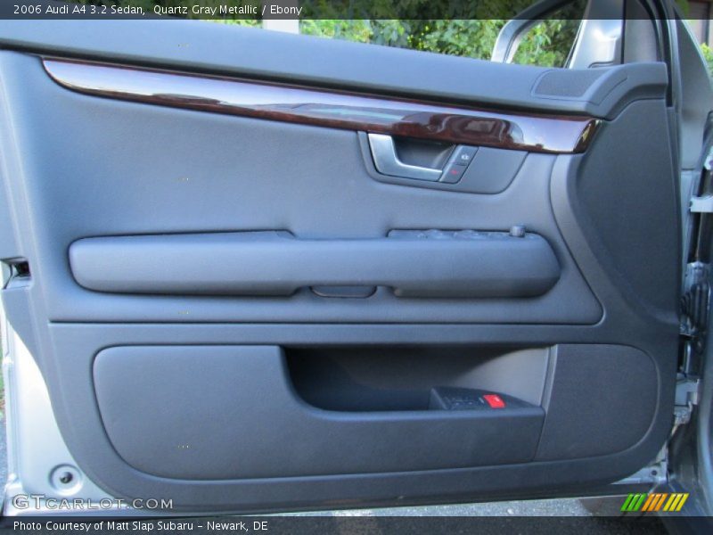 Quartz Gray Metallic / Ebony 2006 Audi A4 3.2 Sedan