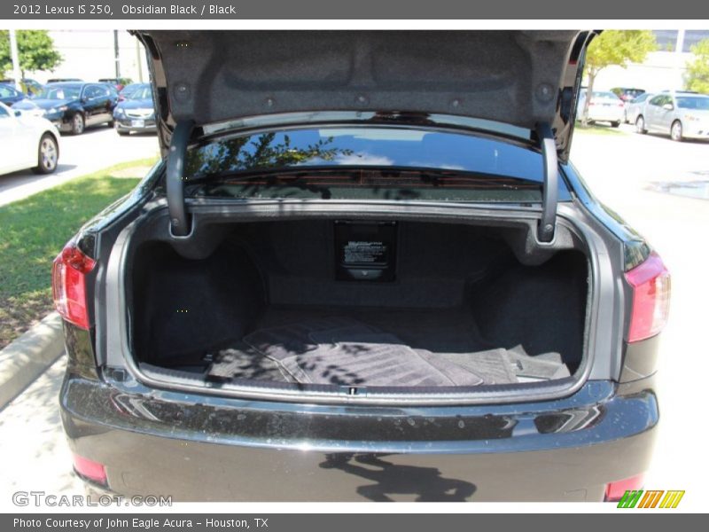 Obsidian Black / Black 2012 Lexus IS 250