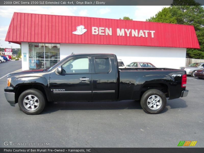 Onyx Black / Ebony 2009 GMC Sierra 1500 SLE Extended Cab 4x4