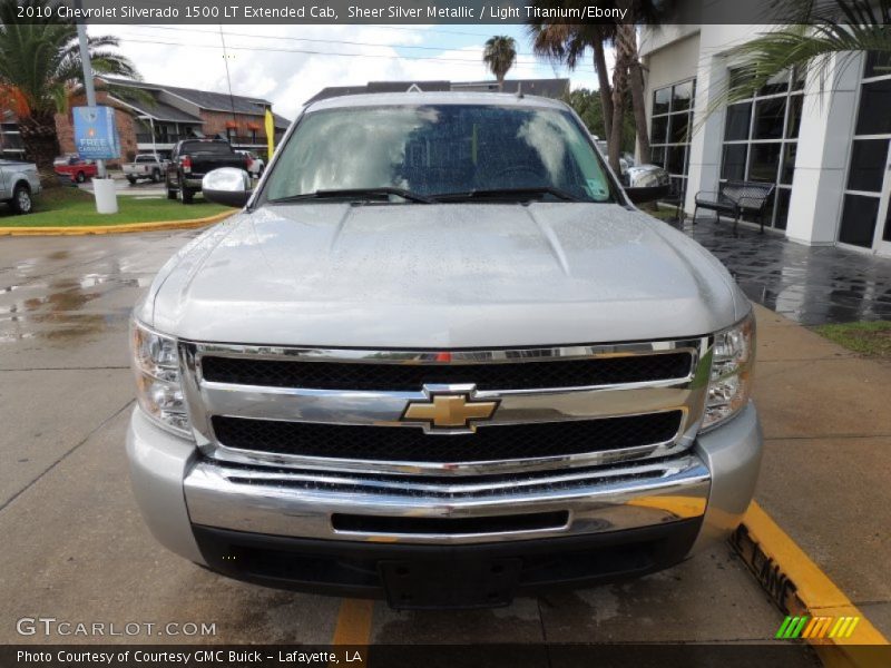 Sheer Silver Metallic / Light Titanium/Ebony 2010 Chevrolet Silverado 1500 LT Extended Cab