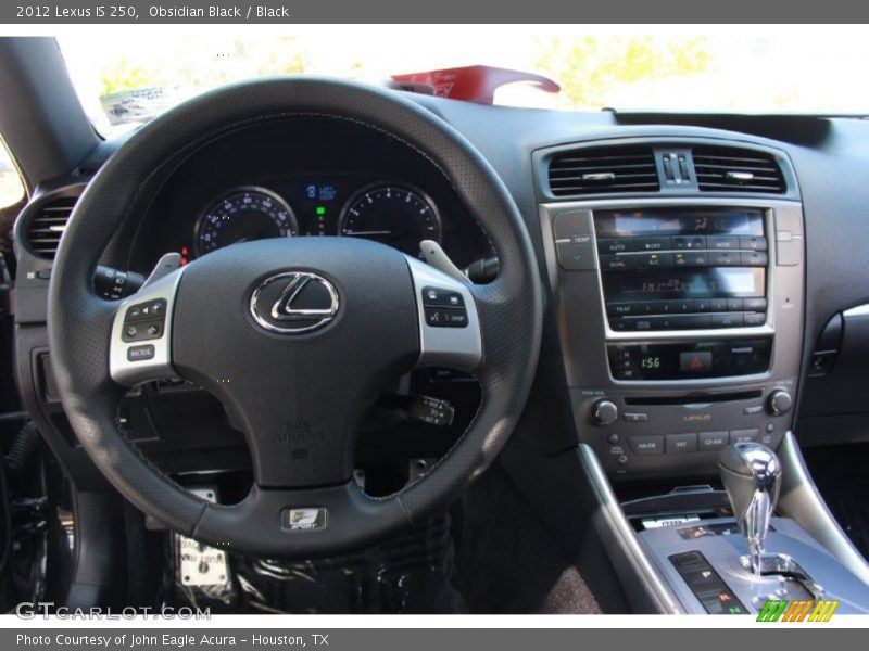 Obsidian Black / Black 2012 Lexus IS 250