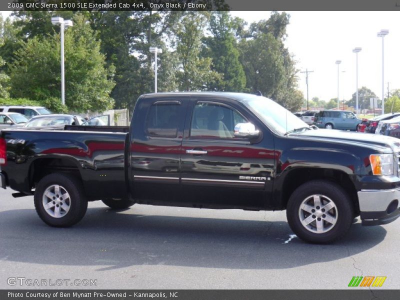 Onyx Black / Ebony 2009 GMC Sierra 1500 SLE Extended Cab 4x4