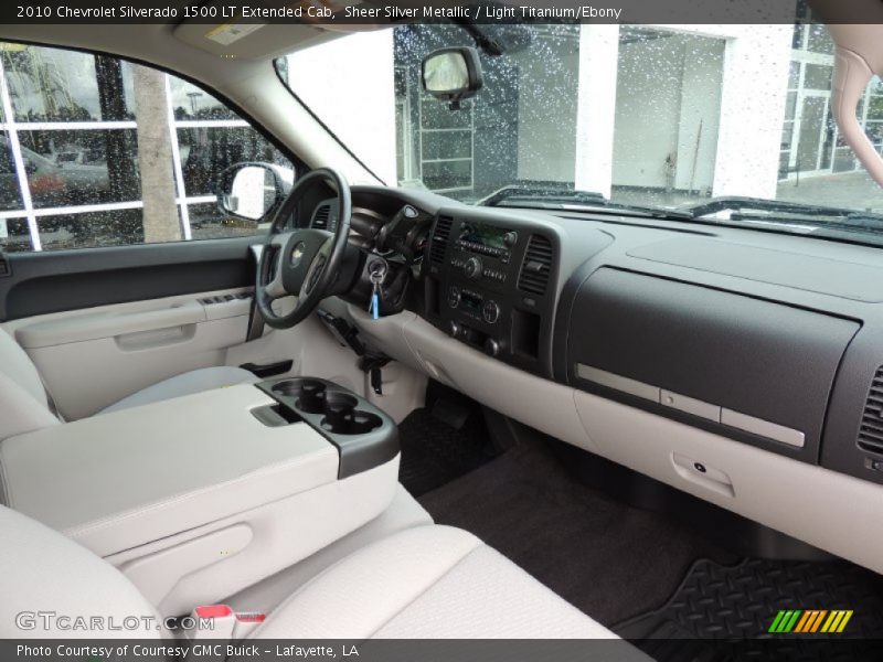 Sheer Silver Metallic / Light Titanium/Ebony 2010 Chevrolet Silverado 1500 LT Extended Cab