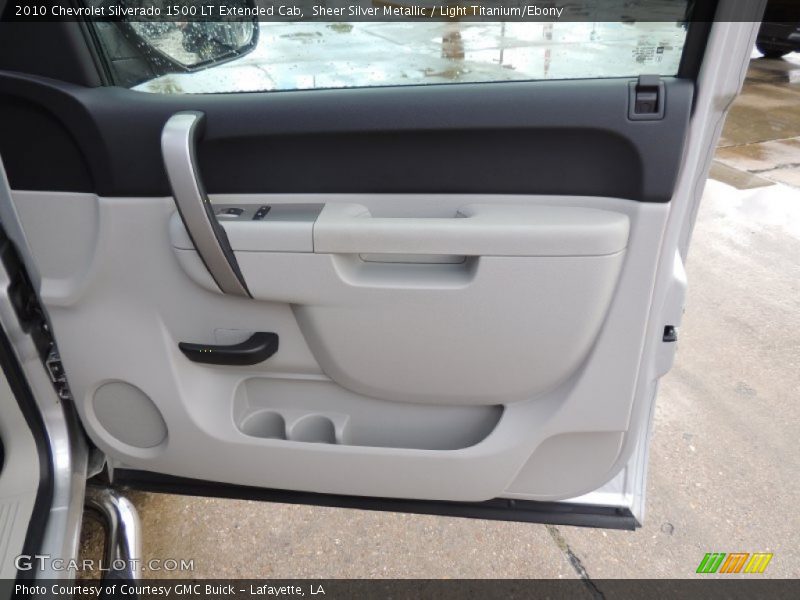 Sheer Silver Metallic / Light Titanium/Ebony 2010 Chevrolet Silverado 1500 LT Extended Cab