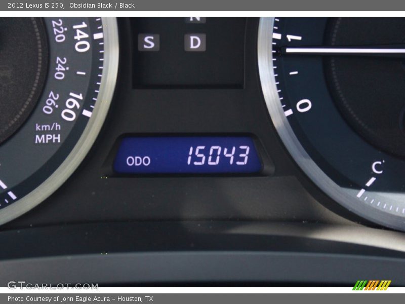 Obsidian Black / Black 2012 Lexus IS 250