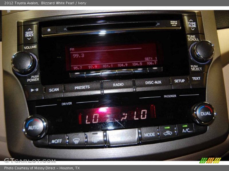 Blizzard White Pearl / Ivory 2012 Toyota Avalon