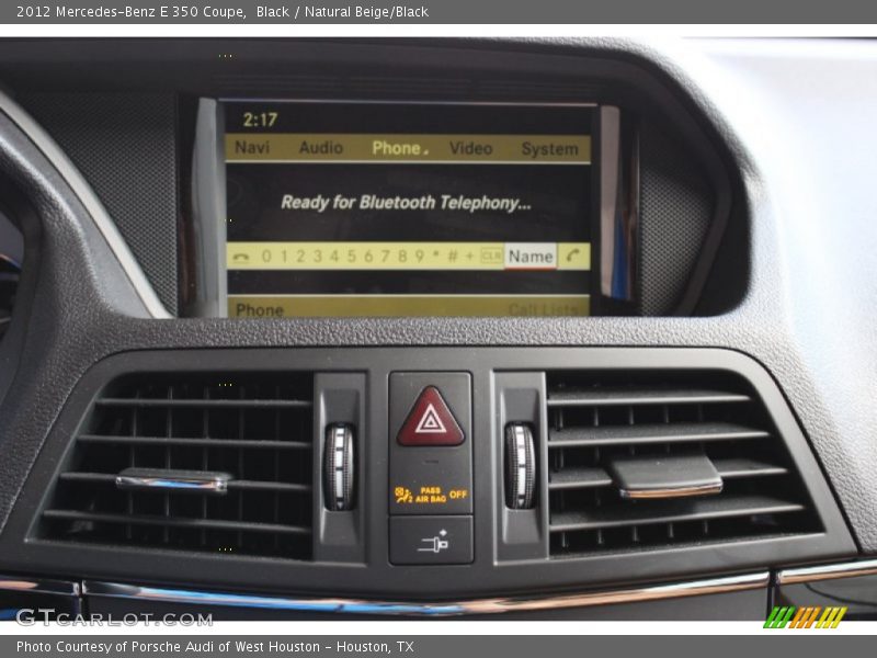 Black / Natural Beige/Black 2012 Mercedes-Benz E 350 Coupe