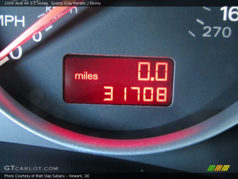 Quartz Gray Metallic / Ebony 2006 Audi A4 3.2 Sedan
