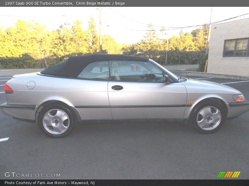Citrin Beige Metallic / Beige 1997 Saab 900 SE Turbo Convertible