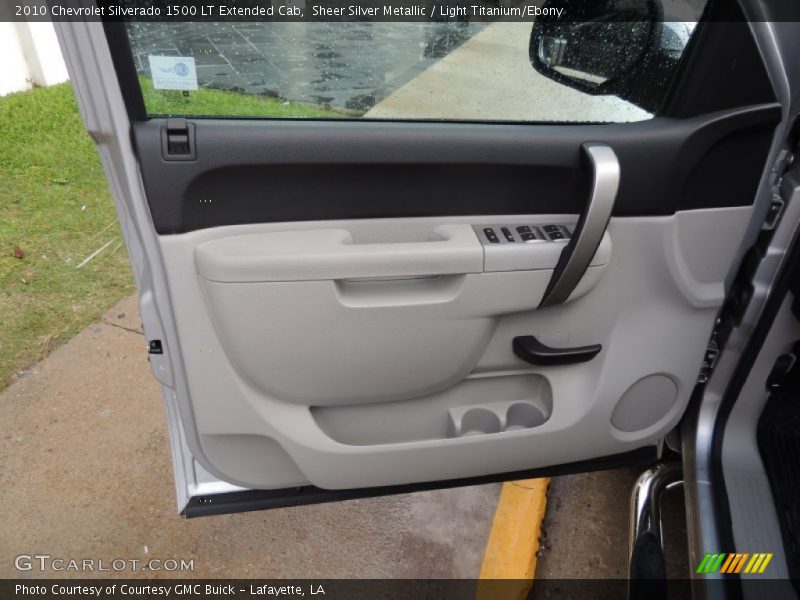 Sheer Silver Metallic / Light Titanium/Ebony 2010 Chevrolet Silverado 1500 LT Extended Cab