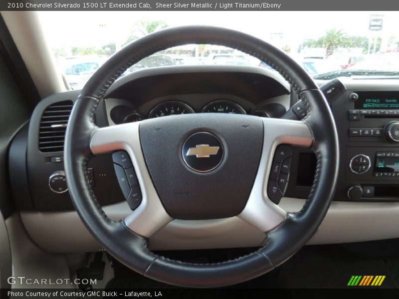 Sheer Silver Metallic / Light Titanium/Ebony 2010 Chevrolet Silverado 1500 LT Extended Cab