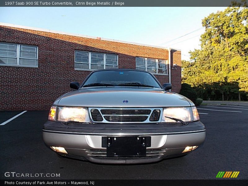 Citrin Beige Metallic / Beige 1997 Saab 900 SE Turbo Convertible