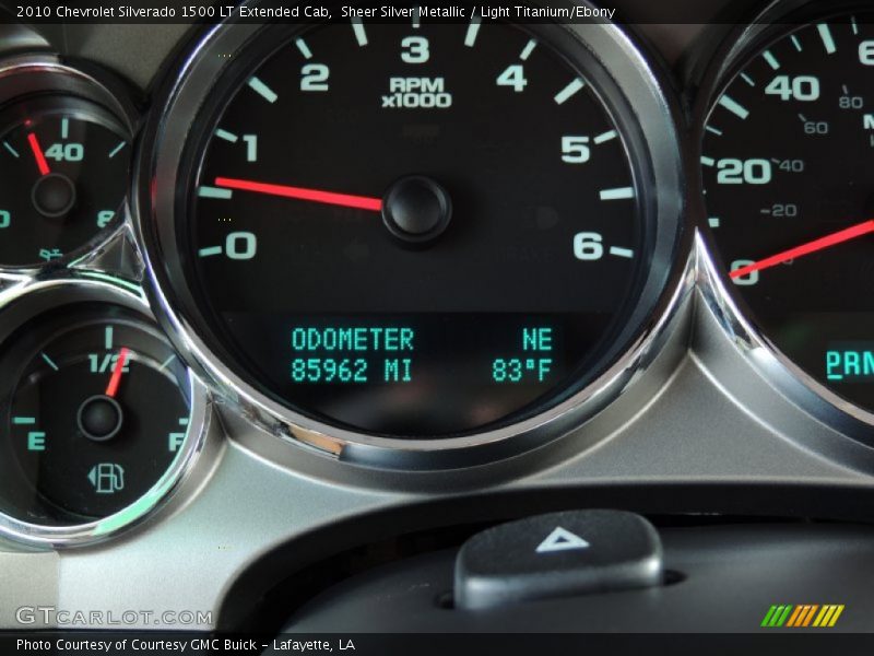 Sheer Silver Metallic / Light Titanium/Ebony 2010 Chevrolet Silverado 1500 LT Extended Cab