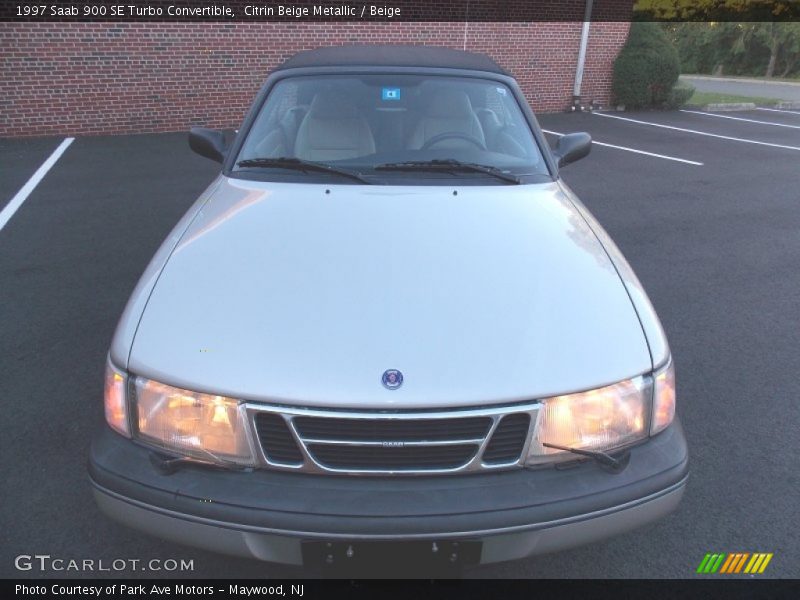 Citrin Beige Metallic / Beige 1997 Saab 900 SE Turbo Convertible