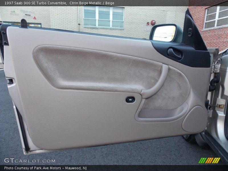 Citrin Beige Metallic / Beige 1997 Saab 900 SE Turbo Convertible