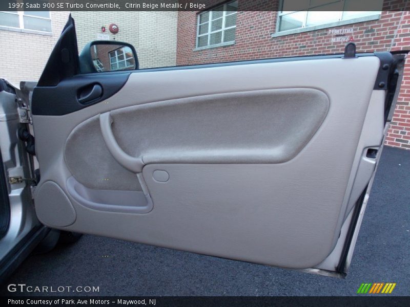 Citrin Beige Metallic / Beige 1997 Saab 900 SE Turbo Convertible