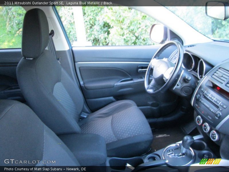 Laguna Blue Metallic / Black 2011 Mitsubishi Outlander Sport SE