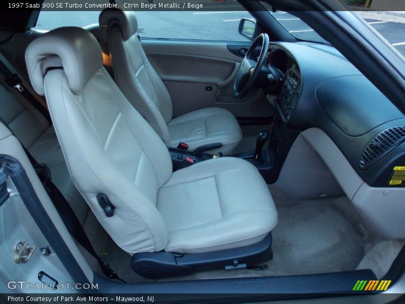 Citrin Beige Metallic / Beige 1997 Saab 900 SE Turbo Convertible