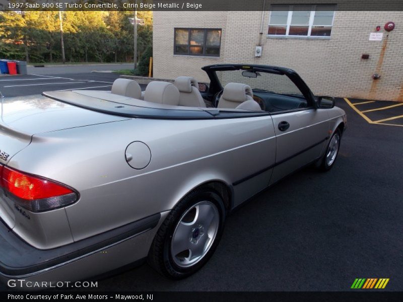 Citrin Beige Metallic / Beige 1997 Saab 900 SE Turbo Convertible