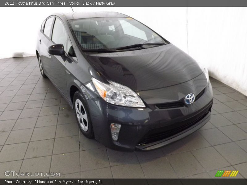 Black / Misty Gray 2012 Toyota Prius 3rd Gen Three Hybrid