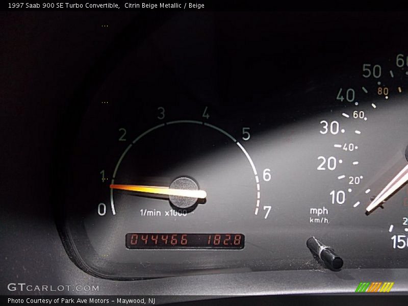 Citrin Beige Metallic / Beige 1997 Saab 900 SE Turbo Convertible