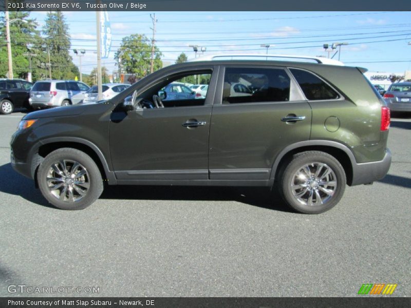 Tuscan Olive / Beige 2011 Kia Sorento EX V6