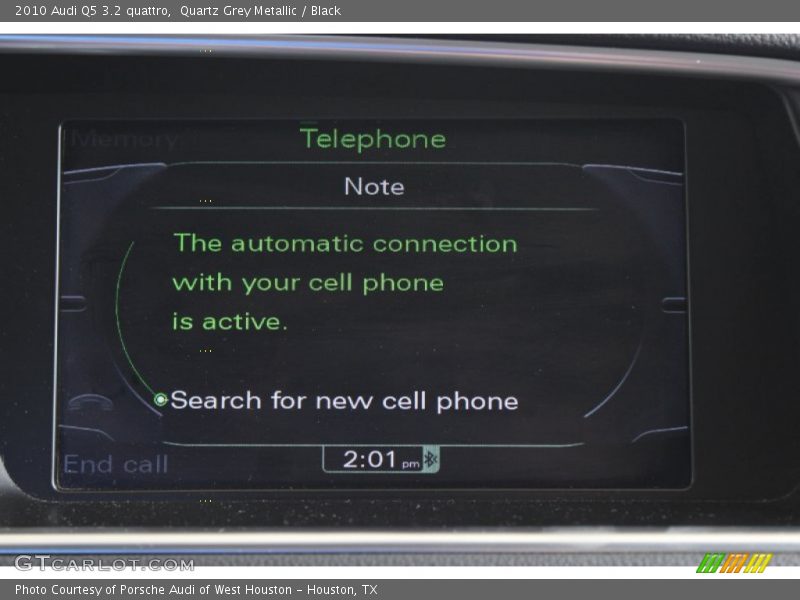 Quartz Grey Metallic / Black 2010 Audi Q5 3.2 quattro