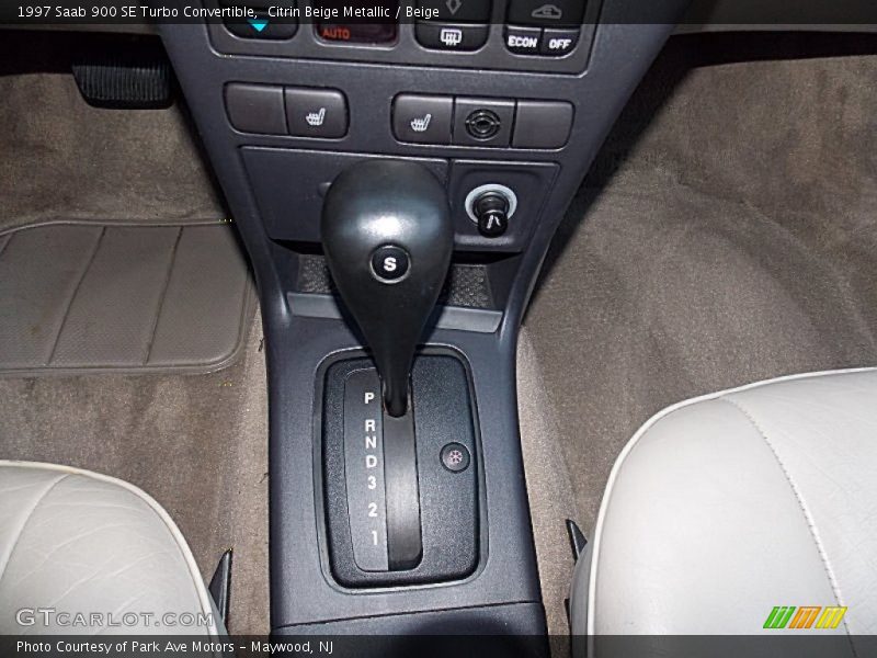 Citrin Beige Metallic / Beige 1997 Saab 900 SE Turbo Convertible