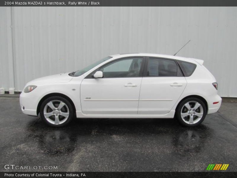 Rally White / Black 2004 Mazda MAZDA3 s Hatchback