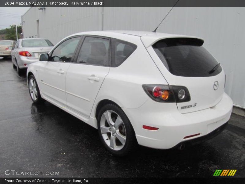 Rally White / Black 2004 Mazda MAZDA3 s Hatchback
